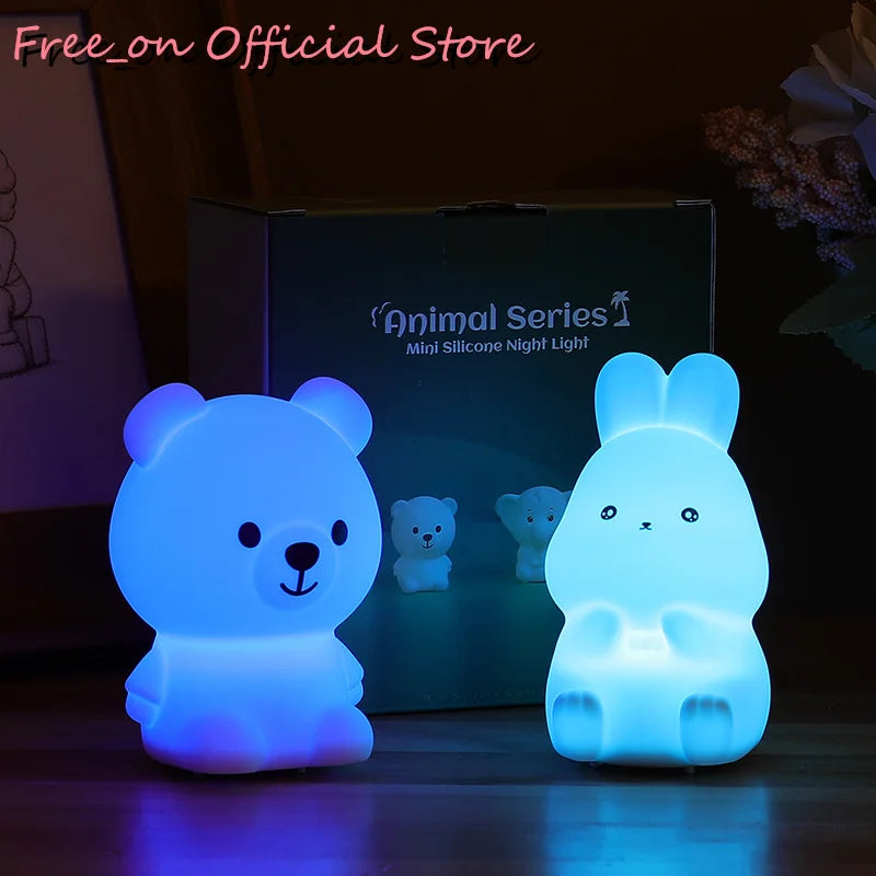 Mini Bear Soft Silicone Night Lamp