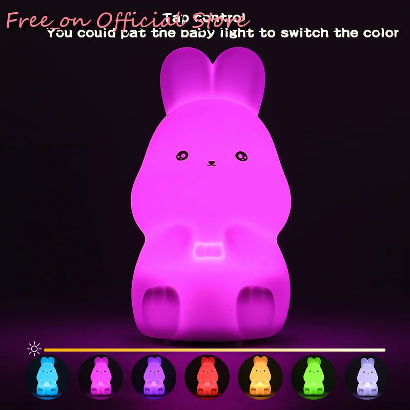 Mini Bear Soft Silicone Night Lamp